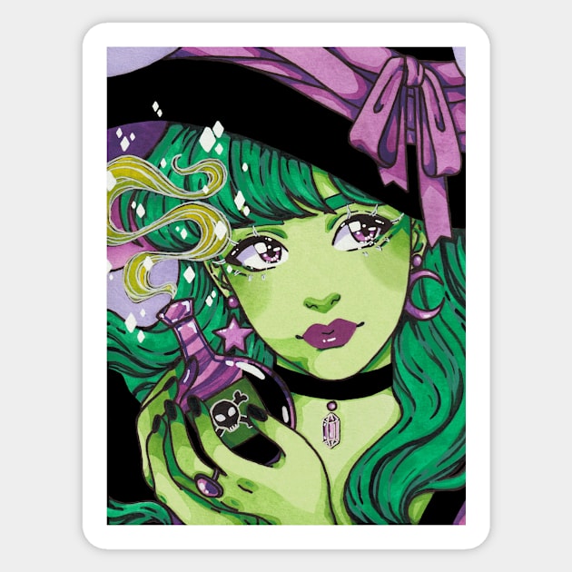 Witchy Halloween Sticker by bukkbianka